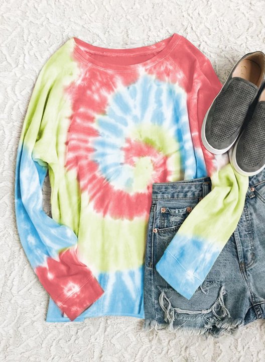 Casual Tie-dye Sweatshirt