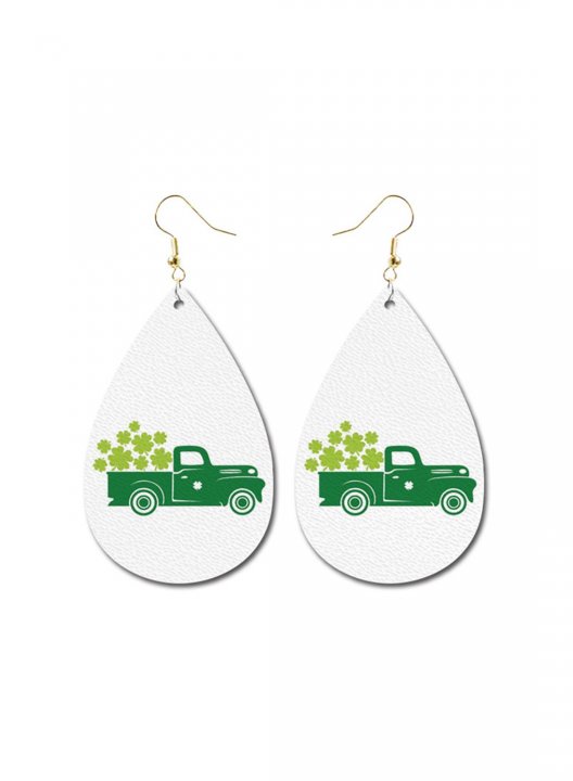 Women's Earrings Letter Saint Patrick's Day Stylish Daily Earrings