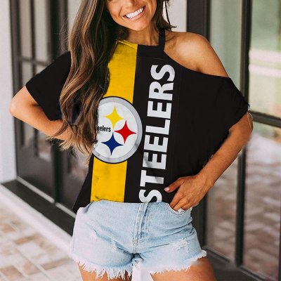 PITTSBURGH STEELERS Fans Should Support Off-The-Shoulder Top T-Shirt