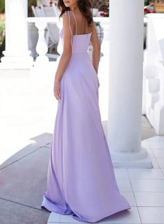 Women's Maxi Dresses Gradient Elegant Split Dress