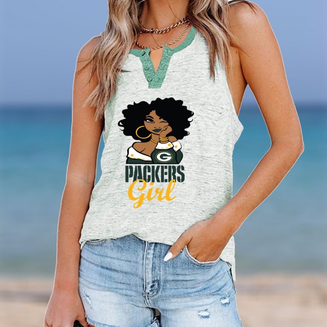 GREEN BAYPACKERS Should Support V- Neck Pocket Button Vests