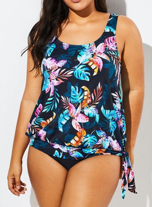 Women's Tankinis Fruits & Plants Plus Size Tankinis