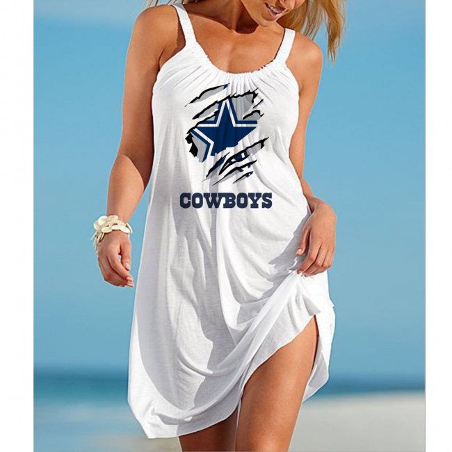 Women's Dallas Cowboys Printed Halter Dress