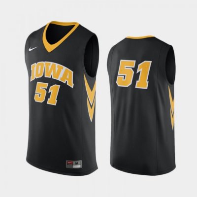Iowa Hawkeyes Black Replica College Basketball Jersey