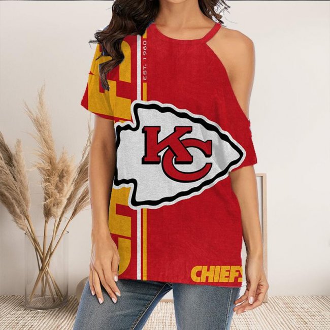 KANSAS CITY CHIEFS Fans Should Support Off-The-Shoulder Top T-Shirt