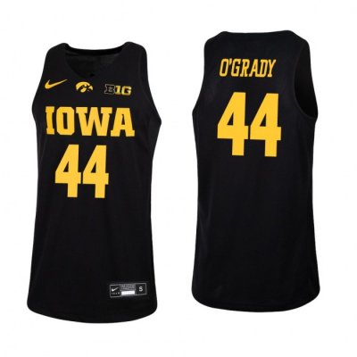 Addison O'Grady Iowa Hawkeyes Black Replica College Women's Basketball Jersey