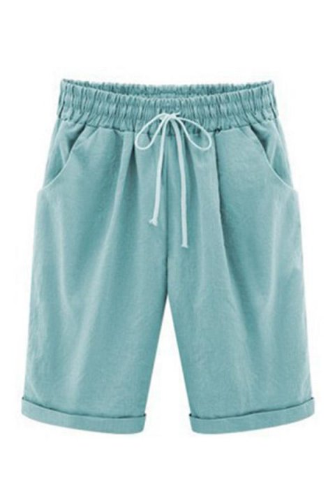 Gathered Self-tie Casual Shorts Pants