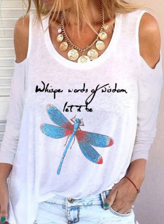 Butterfly/Letter/ Daisy Open Cold Shoulder Sweatshirt