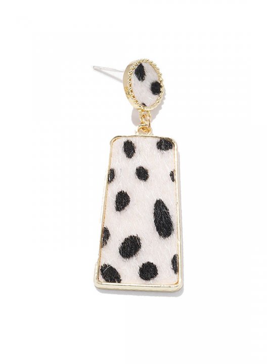 Women's Earrings Cow Spot Print Fashion Earrings