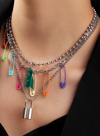 Women's Necklaces Multicolor Alloy Necklaces
