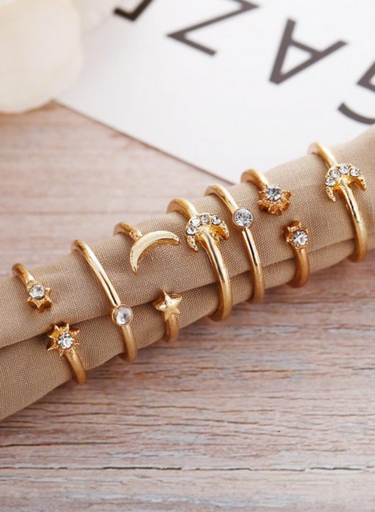 Women's Rings Alloy Star Sets