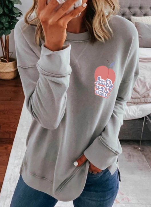 Women's Better Day Ahead Sweatshirt Round Neck Long Sleeve Daily Casual Tops