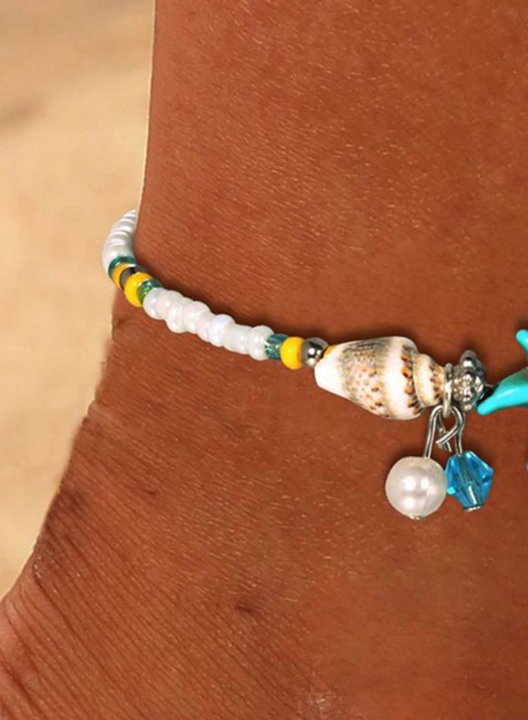 Women's Anklets Conch Star Bead Anklet