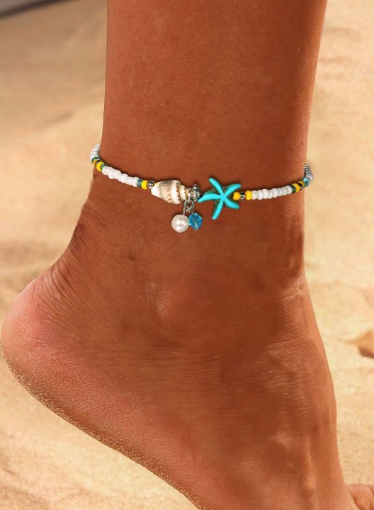 Women's Anklets Conch Star Bead Anklet