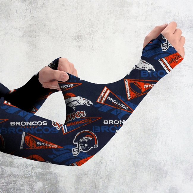 DENVER BRONCOS FOLLOW Cooling Arm Sleeves for Men & Women UV Protective Tattoo Cover Up