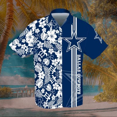 Print Personalized Dallas Cowboys Hawaiian Shirt Football Team Beach Shirts