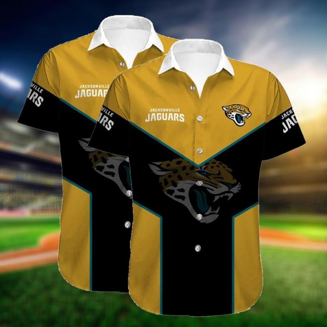 JACKSONVILLE JAGUARS Lapels Short Sleeves T-Shirt