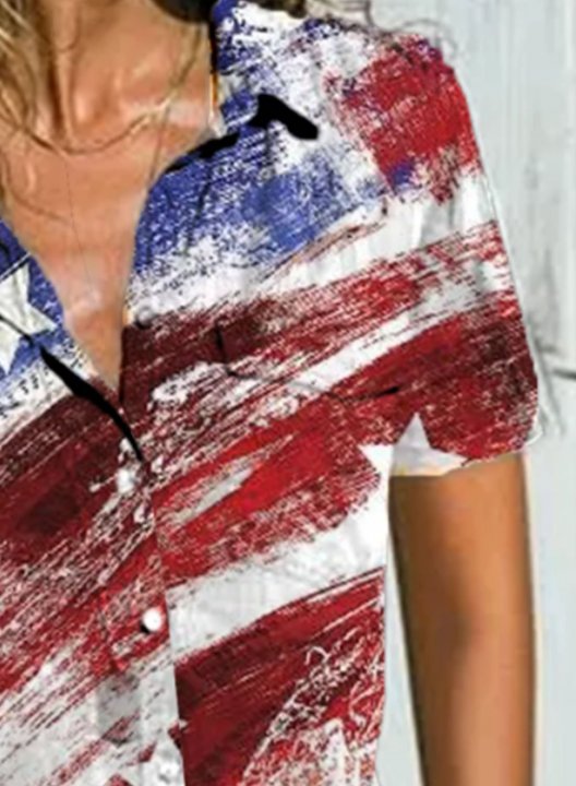 Women's American Flag Blouses