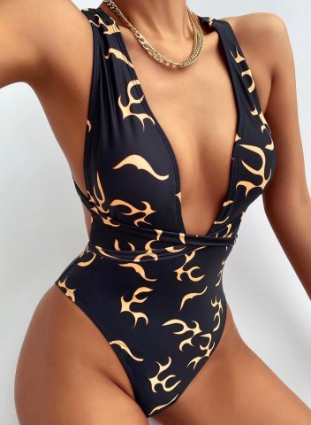 Women's One-Piece Swimsuits One-Piece Bathing Suits Color Block Knot Halter Swimsuits