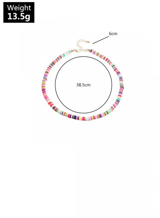 Women's Necklaces Clay Colorful Choker Necklace