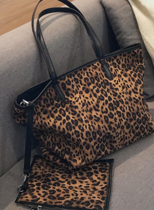 Women's Handbags Leopard Canvas Bag