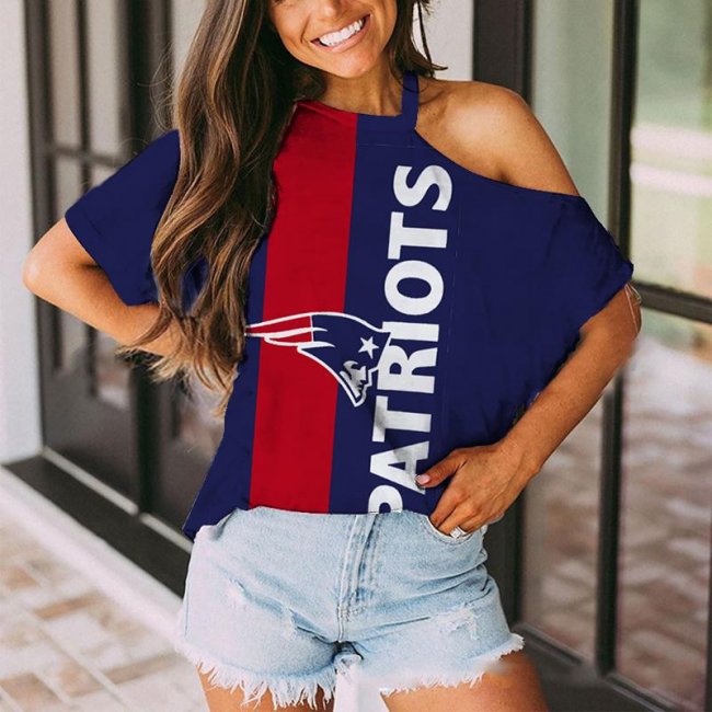 NEW ENGLAND PATRIOTS Fans Should Support Off-The-Shoulder Top T-Shirt