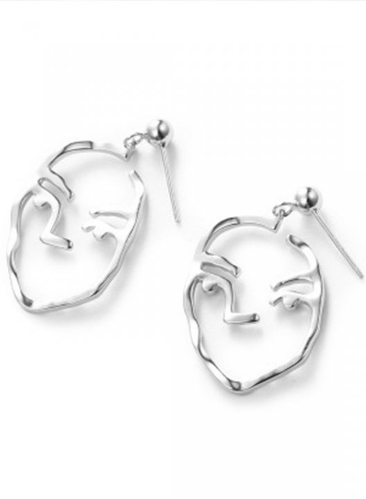 Women's Earrings Solid Portrait Alloy Earrings