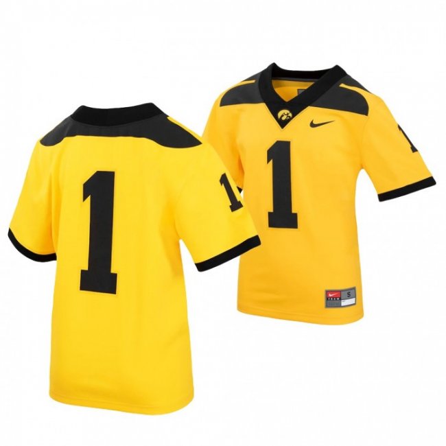 Iowa Hawkeyes Gold College Football Untouchable Youth Jersey