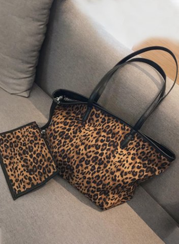 Women's Handbags Leopard Canvas Bag
