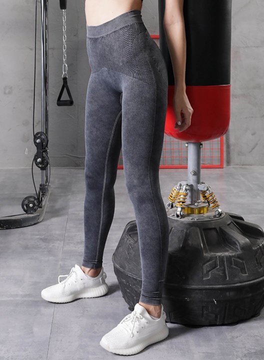 Women's Leggings Slim Solid High Waist Full Length Casual Daily Sporty Pants