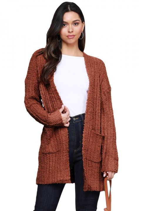 Women's Cardigans Creamy Pebble Beach Textured Cardigan