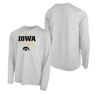 Iowa Hawkeyes Youth Sole Bench T-Shirt White