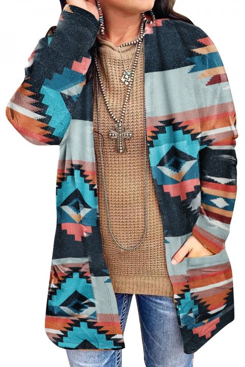 Ethnic Pattern Spring And Autumn Casual Outerwear