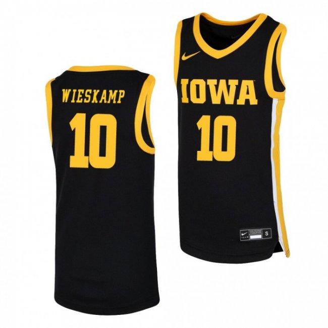 Joe Wieskamp Iowa Hawkeyes Black Replica College Basketball Youth Jersey