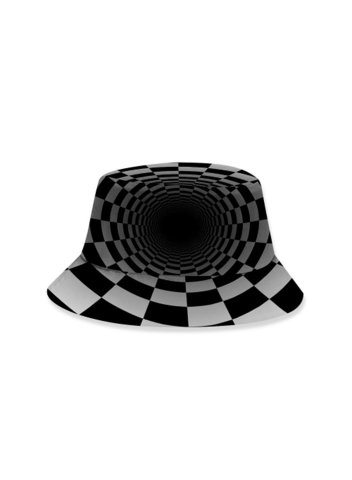 Adults' Hats Geometric Color Block Visual Cotton Hats