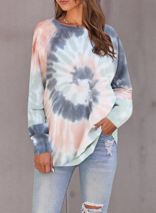 Casual Tie-dye Sweatshirt