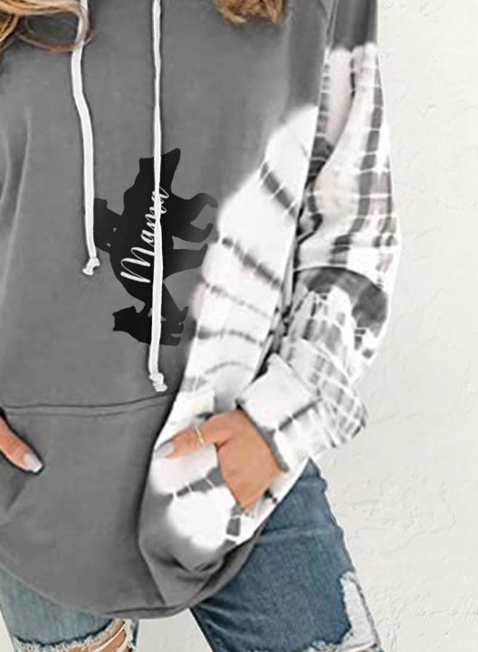 Women's Hoodies Drawstring Long Sleeve Solid Pocket Daily Hoodies