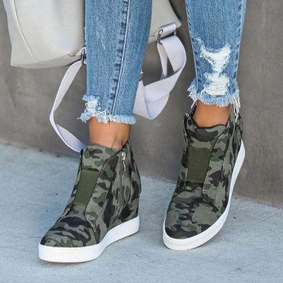 Solespairs Fashion Stylish Daily Wedge Sneakers