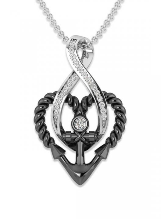 Women's Necklaces Love Anchor Alloy Plating Necklace