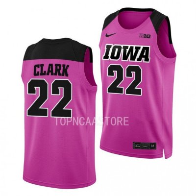 Iowa Hawkeyes Caitlin Clark Pink #22 Women's Basketball Jersey Unisex