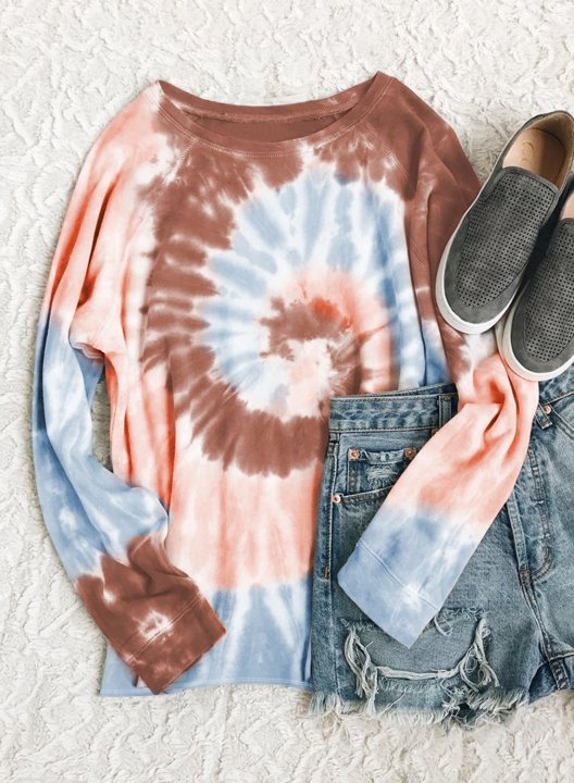 Casual Tie-dye Sweatshirt