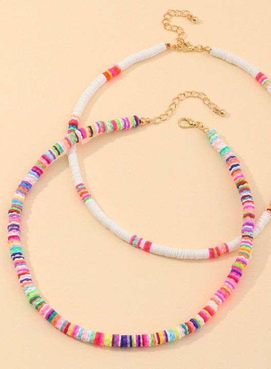 Women's Necklaces Clay Colorful Choker Necklace