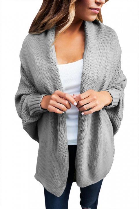 Women's Cardigans Chunky Knit Open Front Dolman Cardigan