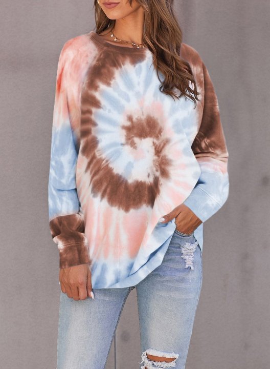 Casual Tie-dye Sweatshirt