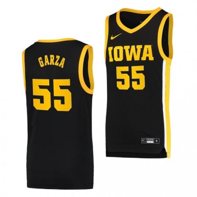 Iowa Hawkeyes Luka Garza #55 Black Basketball Jersey Dri-FIT Swingman