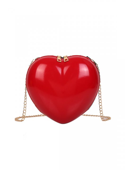 Women's Messenger Bag Heart-shaped Solid Casual Decor Bag