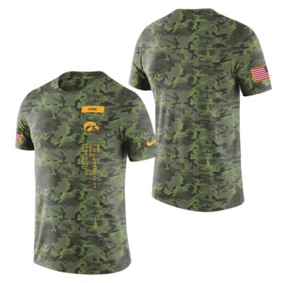 Iowa Hawkeyes Military College T-Shirt Camo