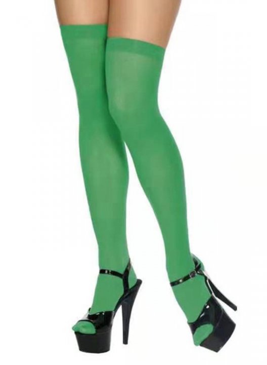 Women's Stockings Striped Holiday Cute Warm St Patrick's Day Green Stockings