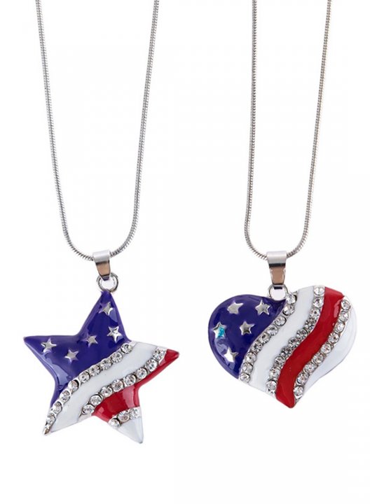 Women's Necklaces Texas Independence Day Flag Stylish Casual Necklace