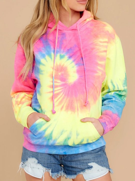 Women's Sky Bomb Spiral Tie Dye Hoodie